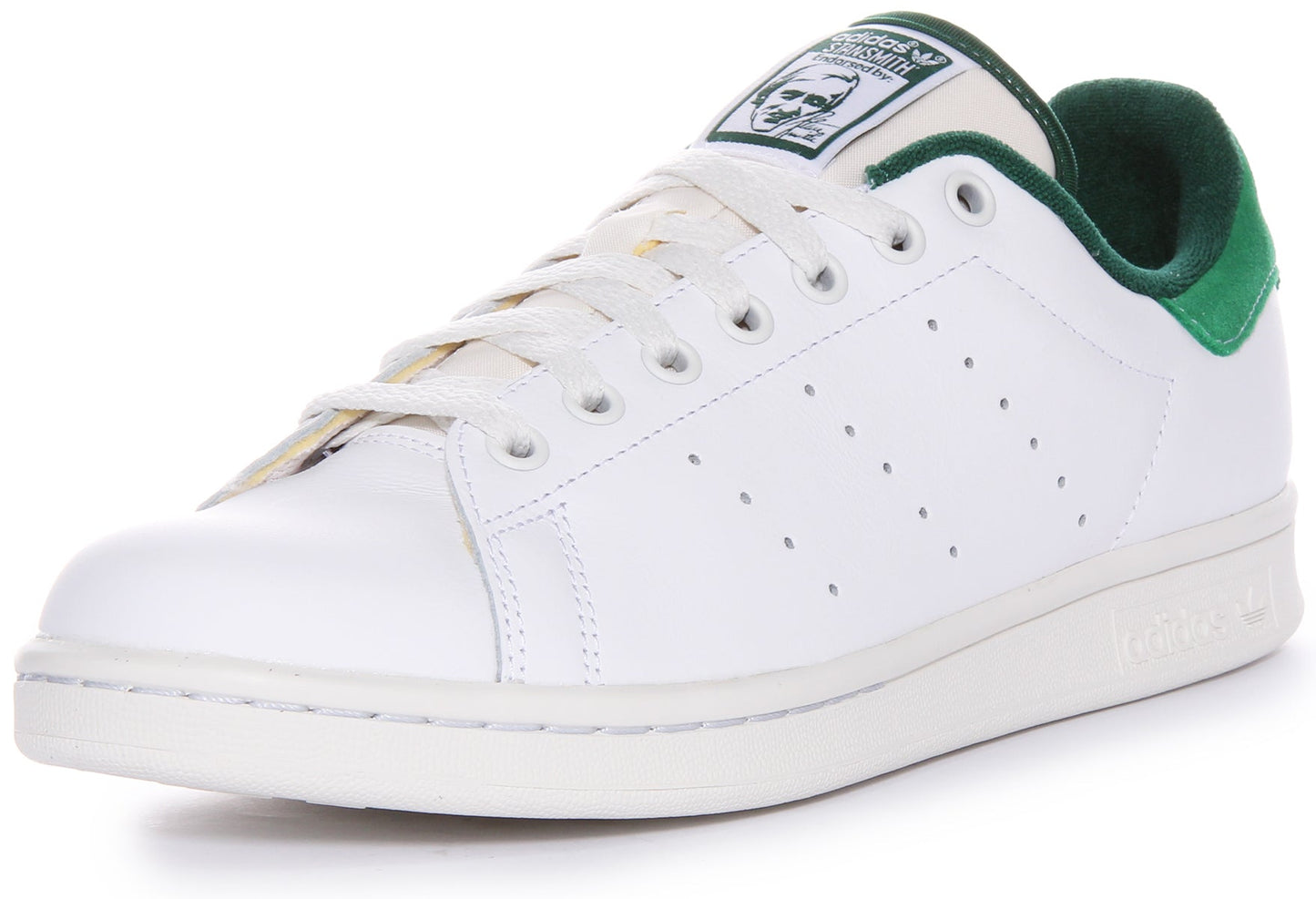Adidas Stan Smith Classic Tennis Shoe Men's Trainers En Blanc Vert