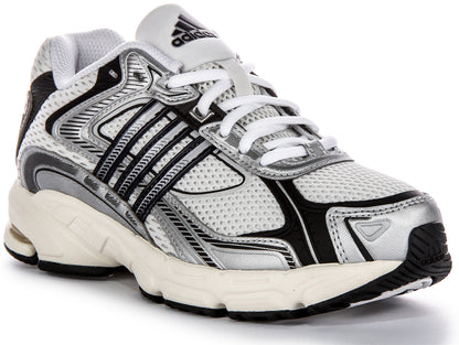 Adidas Response CL Baskets Homme en Maille Blanc Gris, Superposition Sportive