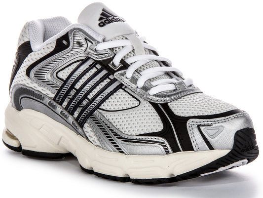 Adidas Response CL Baskets Homme en Maille Blanc Gris, Superposition Sportive