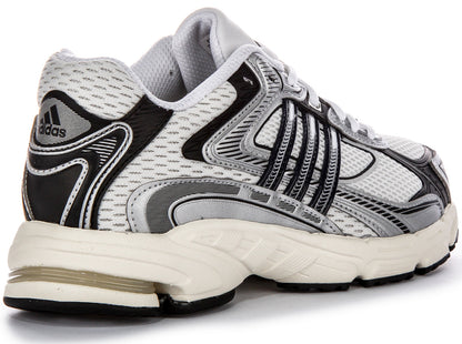 Adidas Response CL Baskets Homme en Maille Blanc Gris, Superposition Sportive