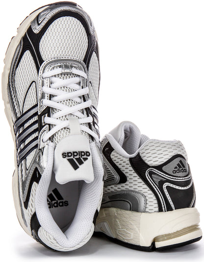 Adidas Response CL Baskets Homme en Maille Blanc Gris, Superposition Sportive