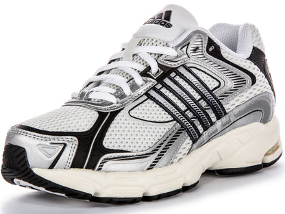 Adidas Response CL Baskets Homme en Maille Blanc Gris, Superposition Sportive