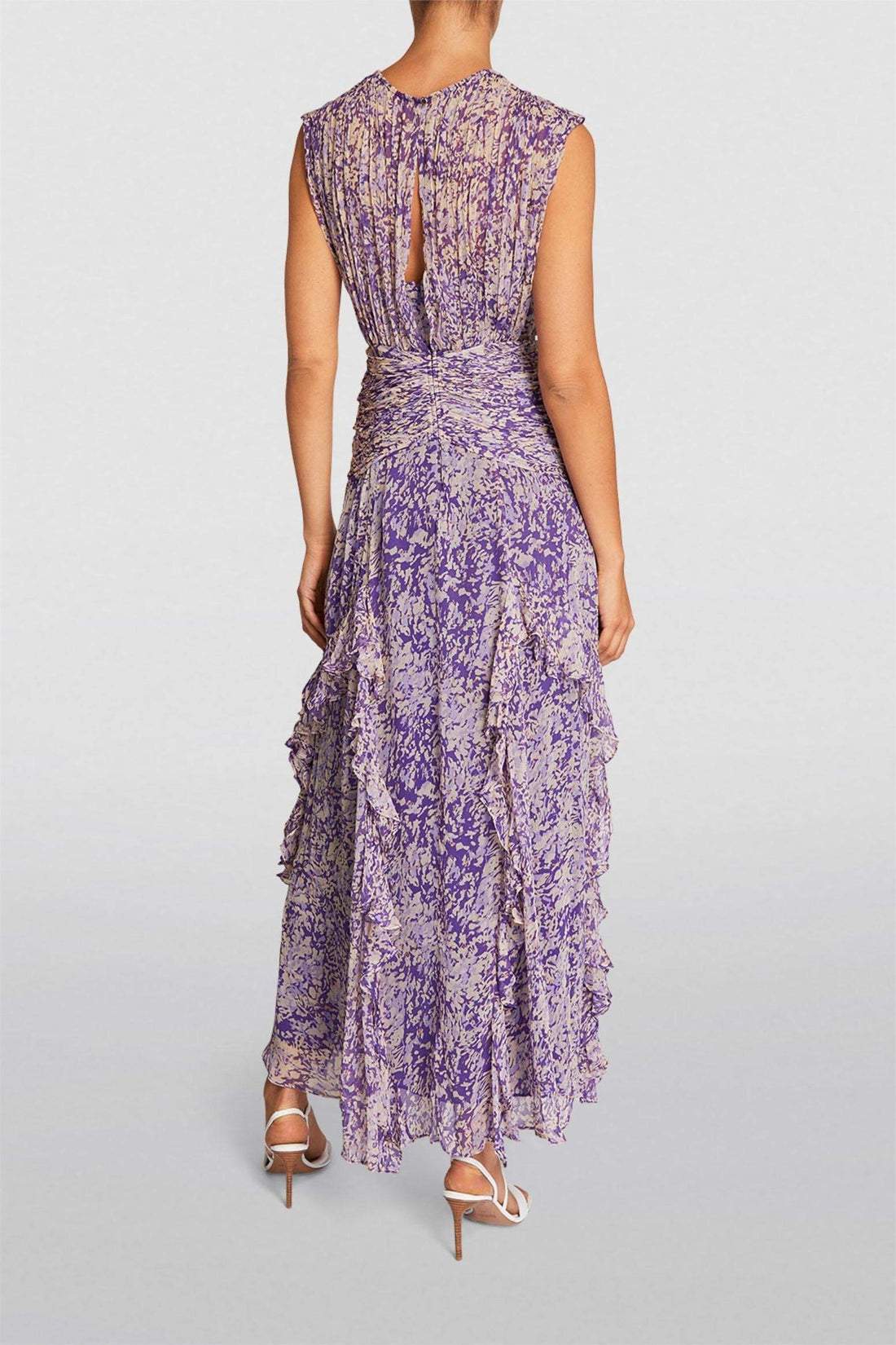 Women's Layered Lace Maxi Dress | Purple